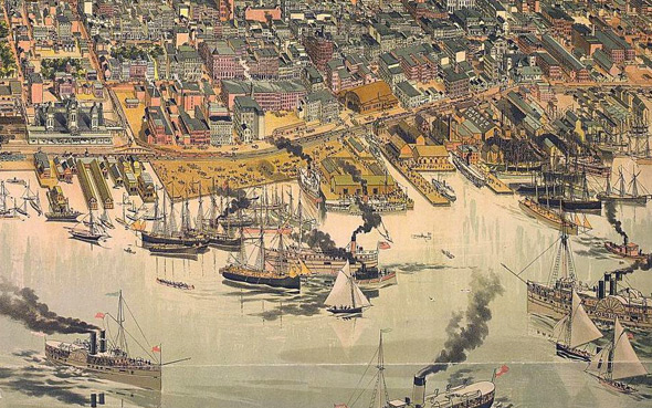多伦多港口1883年