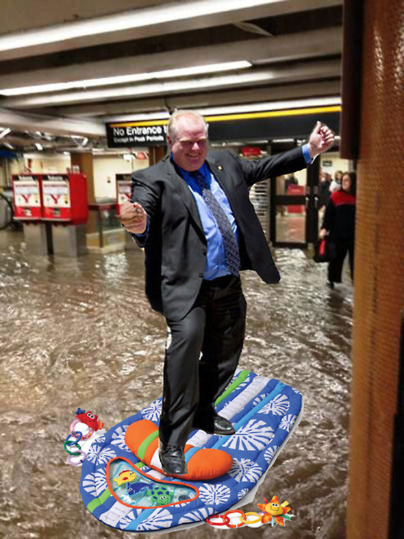 联合车站洪水